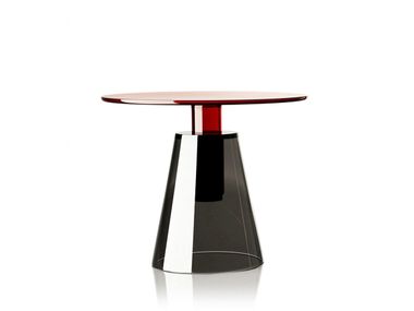Mesa de centro redonda de vidro ILIA ENNE