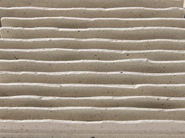 Indoor/outdoor ceramic 3D Wall Cladding TOUJURIN INAX