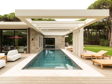 Überlauf- Eingebautes Schwimmbecken aus Zement Eingebautes Schwimmbecken INDALO PISCINE