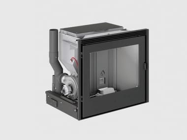 Piazzetta, IP 9 CAST IRON DOOR Inserto per camini a pellet classe A+