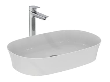 Lavabo da appoggio ovale in Diamatec® IPALYSS - E1396