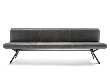 Panca imbottita con schienale IRON LIGHT BENCH Riva 1920