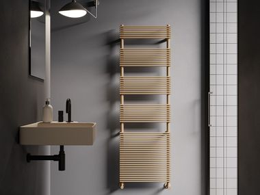 Wall-mounted steel towel warmer ARPA 12_B IRSAP