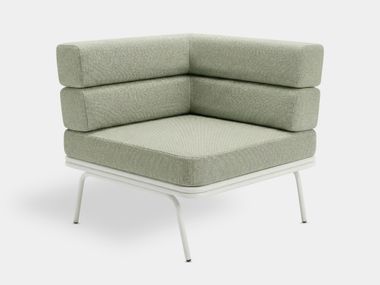 Sofá modular de canto de tecido ONA ISIMAR