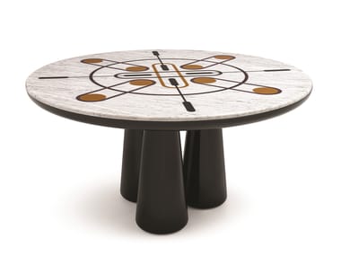 Marble and polyurethane table ISOTOPO