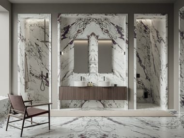 ITALSTONE, BRECCIA CAPRAIA Pavimento/rivestimento antibatterico in gres porcellanato