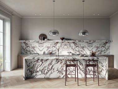 ITALSTONE, CALACATTA VIOLA Pavimento/rivestimento antibatterico in gres porcellanato