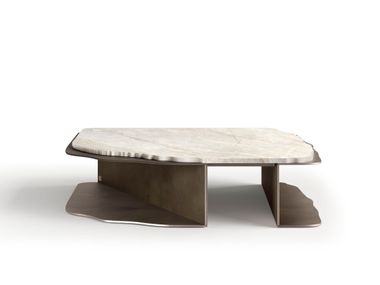 Low square marble coffee table DUNE IVG Home Collection