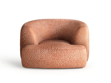Fabric armchair with armrests DUNE IVG Home Collection