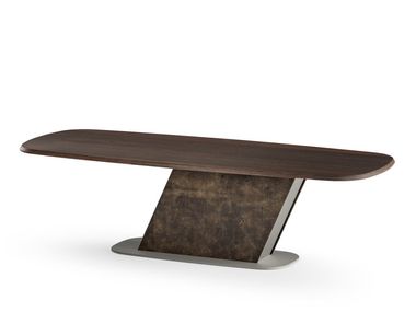 Oval wooden table FUTURA IVG Home Collection