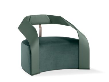 Fabric armchair with armrests SAHARA IVG Home Collection