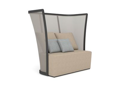 2 seater high-back fabric garden sofa BOLERO IVINI
