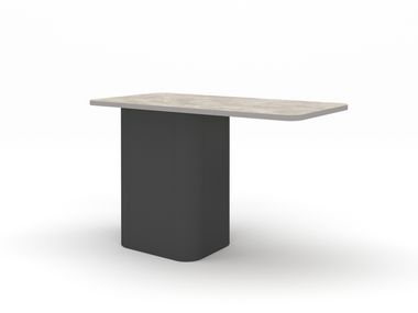 Rectangular aluminium outdoor side table DOVE IVINI