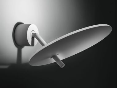 LED aluminium wall lamp with fixed arm LUÀ ICONE