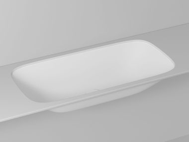 Undermount rectangular ceramic washbasin NYÙ 17 | Vanity unit Ideagroup