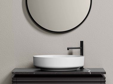 Round countertop ceramic washbasin NYÙ 17 | Vanity unit Ideagroup