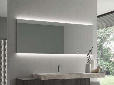 Wall-mounted rectangular bathroom mirror NYÙ 17 | Vanity unit Ideagroup