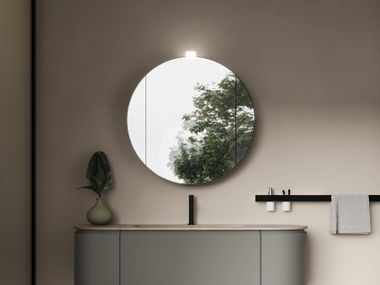 Wall-mounted round bathroom mirror NYÙ 17 | Vanity unit Ideagroup