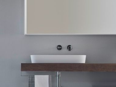 Rectangular countertop ceramic washbasin NYÙ 17 | Vanity unit Ideagroup