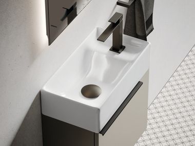 Countertop ceramic washbasin NYÙ 17 | Vanity unit Ideagroup