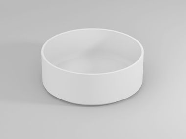 Round countertop Cristalplant® washbasin RIVA03 Ideagroup