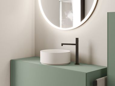 Lavabo rotondo da appoggio in Aquatek SOLE Ideagroup