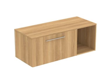 Ideal Standard, I.LIFE B T5759 Mobile lavabo in legno con pensile