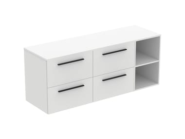 Ideal Standard, I.LIFE B T5839 Mobile lavabo in legno con pensile