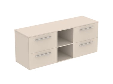 Ideal Standard, I.LIFE B T5844 Mobile lavabo in legno con pensile