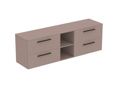 Ideal Standard, I.LIFE B T5847 Mobile lavabo in legno con pensile