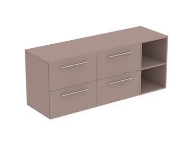 Ideal Standard, I.LIFE B T5840 Mobile lavabo in legno con pensile