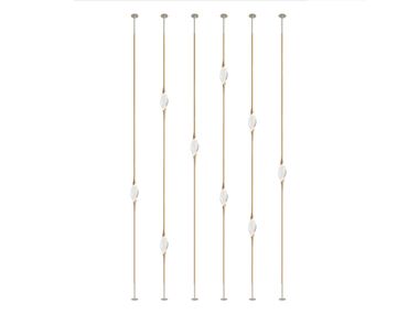 Handmade LED floor lamp IL PEZZO 12 FLOOR TO CEILING Il Pezzo Mancante