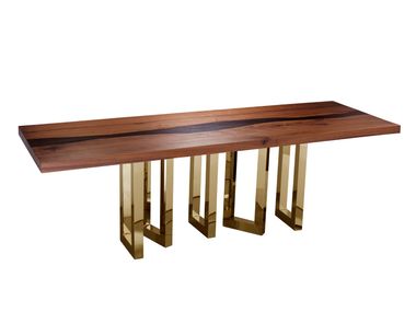 Solid wood table IL PEZZO 6 TABLE Il Pezzo Mancante