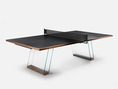 Impatia, SCAMBIO Tavolo da ping pong in legno e vetro