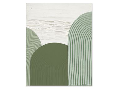 Gemälde aus Segeltuch AGAVE -  GREEN CURVES In Stock