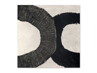 Gemälde aus Segeltuch AGAVE - BLACK CIRCLES In Stock