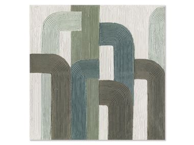 Gemälde aus Segeltuch AGAVE - GREEN LINES In Stock