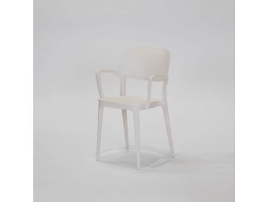 ALMA DESIGN - AMY WHITE set Stackable technopolymer garden chair By In ...