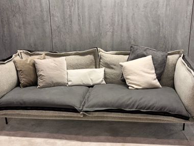 Square fabric sofa cushion ARKETIPO - AUTO-REVERSE 50x50 In Stock