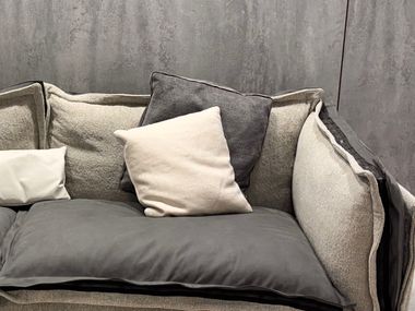 Square fabric sofa cushion ARKETIPO - CLOUD In Stock