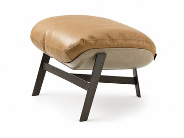 Leather footstool ARKETIPO - JUPITER In Stock
