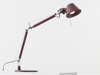 Adjustable desk lamp ARTEMIDE - TOLOMEO MICRO RUBY RED In Stock