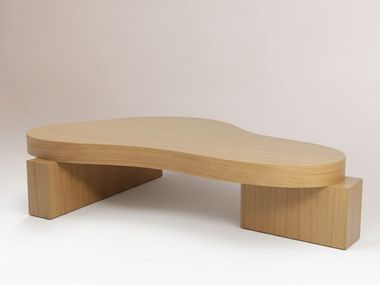 Mesa de centro baixa de madeira DOOQ - ON THE ROCKS In Stock
