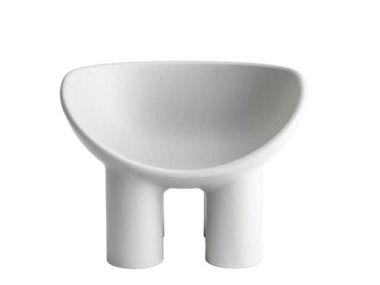 Lounge Gartensessel aus Polyethylen mit Armlehnen DRIADE - ROLY POLY CONCRETE In Stock