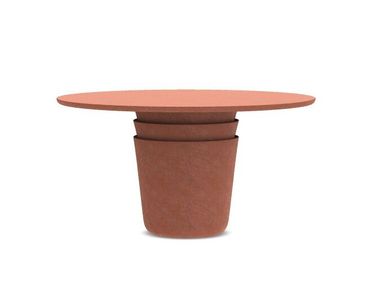 Round clay garden table GERVASONI - KASANE 36 In Stock