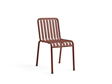 Steel garden chair HAY - PALISSADE CHAIR IRON RED In Stock
