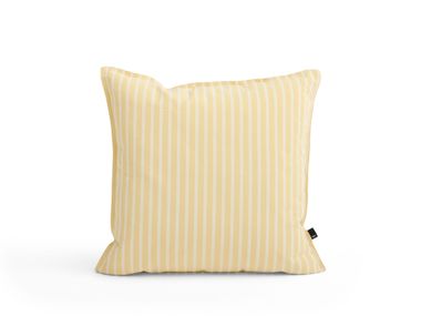 Striped square cushion with removable cover HAY - TERRAZZA YELLOW In Stock