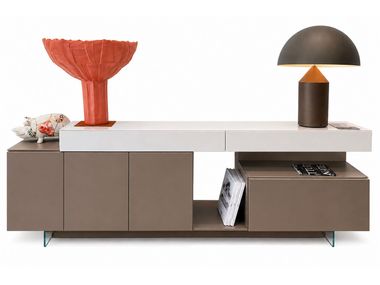 Glass sideboard with doors LAGO - 36E8 2109 In Stock