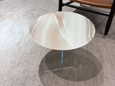 Round glass coffee table LAGO - AIR XGLASS In Stock