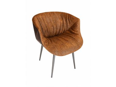 Leather chair with armrests LAGO - NACHO In Stock